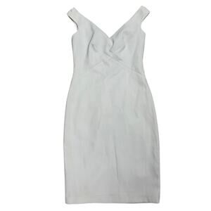 Laundry by Shelli Segal White Sleeveless Dress 🤍 Chic Minimalist - Size 4